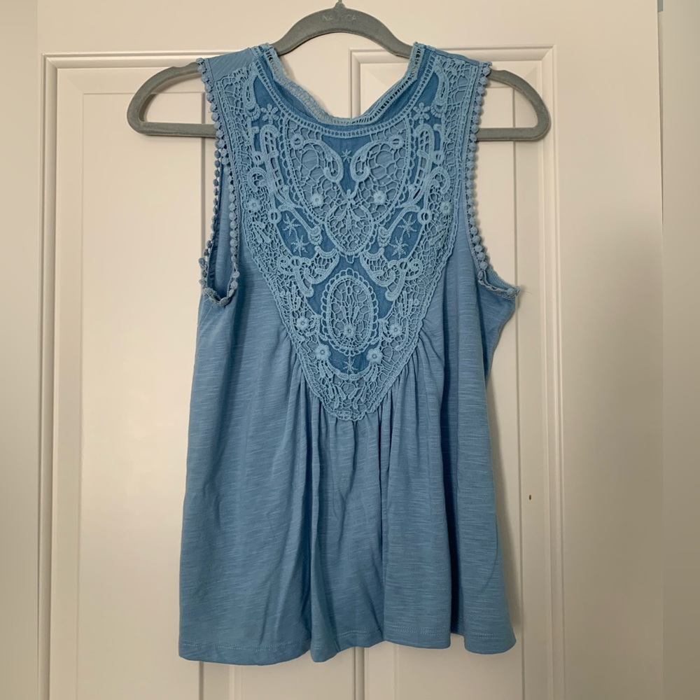 Altar’d State Tank Top, size small, high neck, lace design